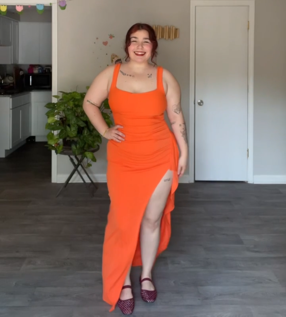 Spicy Tangerine Dress🧡