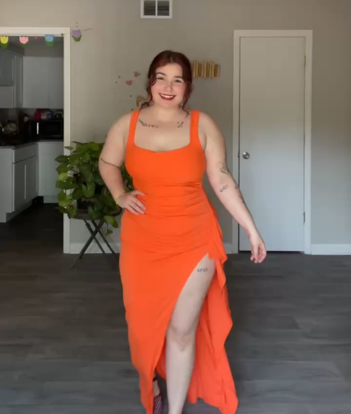 Spicy Tangerine Dress🧡