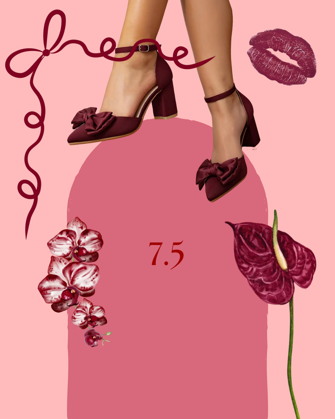 Burgundy Heels 👠